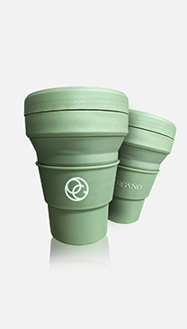 Organo Green Collapsible Tumbler