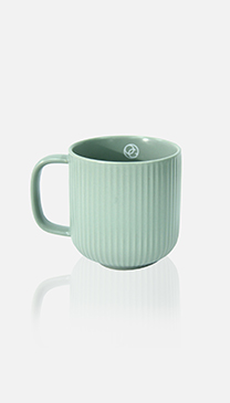 Organo Green Pin Stripe Mug